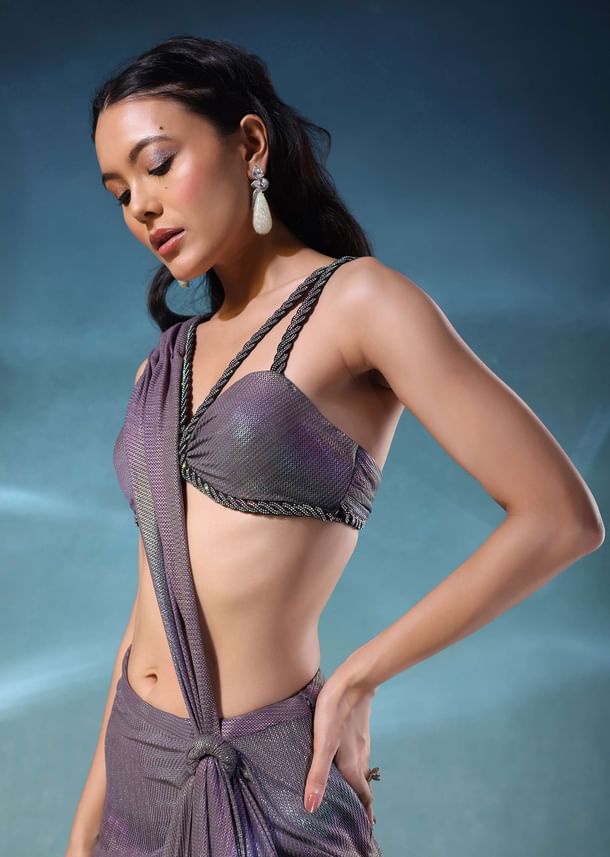 Mermaid Metallic Skirt And Top In Knit Mermaid Metallic Skirt And Top In Knit