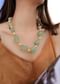 Mint Green Stone String Necklace