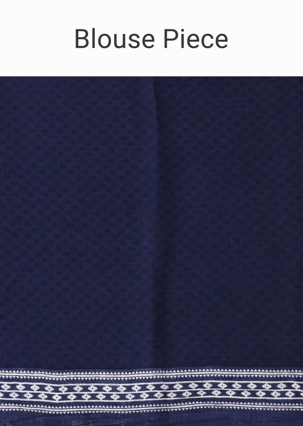 Mood Indigo Blue Batic Printed Crepe Saree