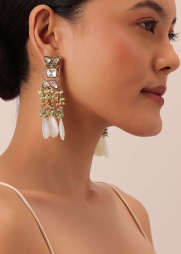 Multi Two Tone Choker Set With Multicolor Stones And Kundan