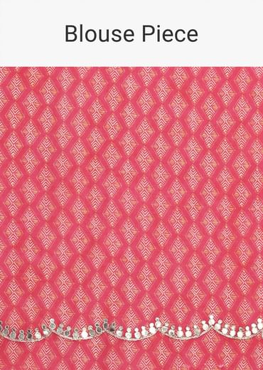 Multicolor Abstract Printed Muslin Saree