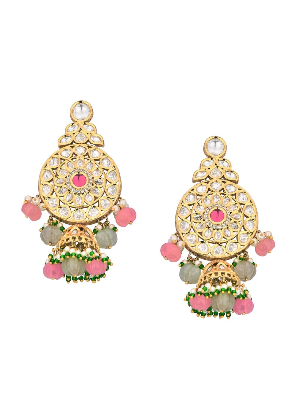 Multicolor Choker Set With Encrusted Kundan