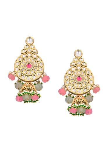 Multicolor Choker Set With Encrusted Kundan