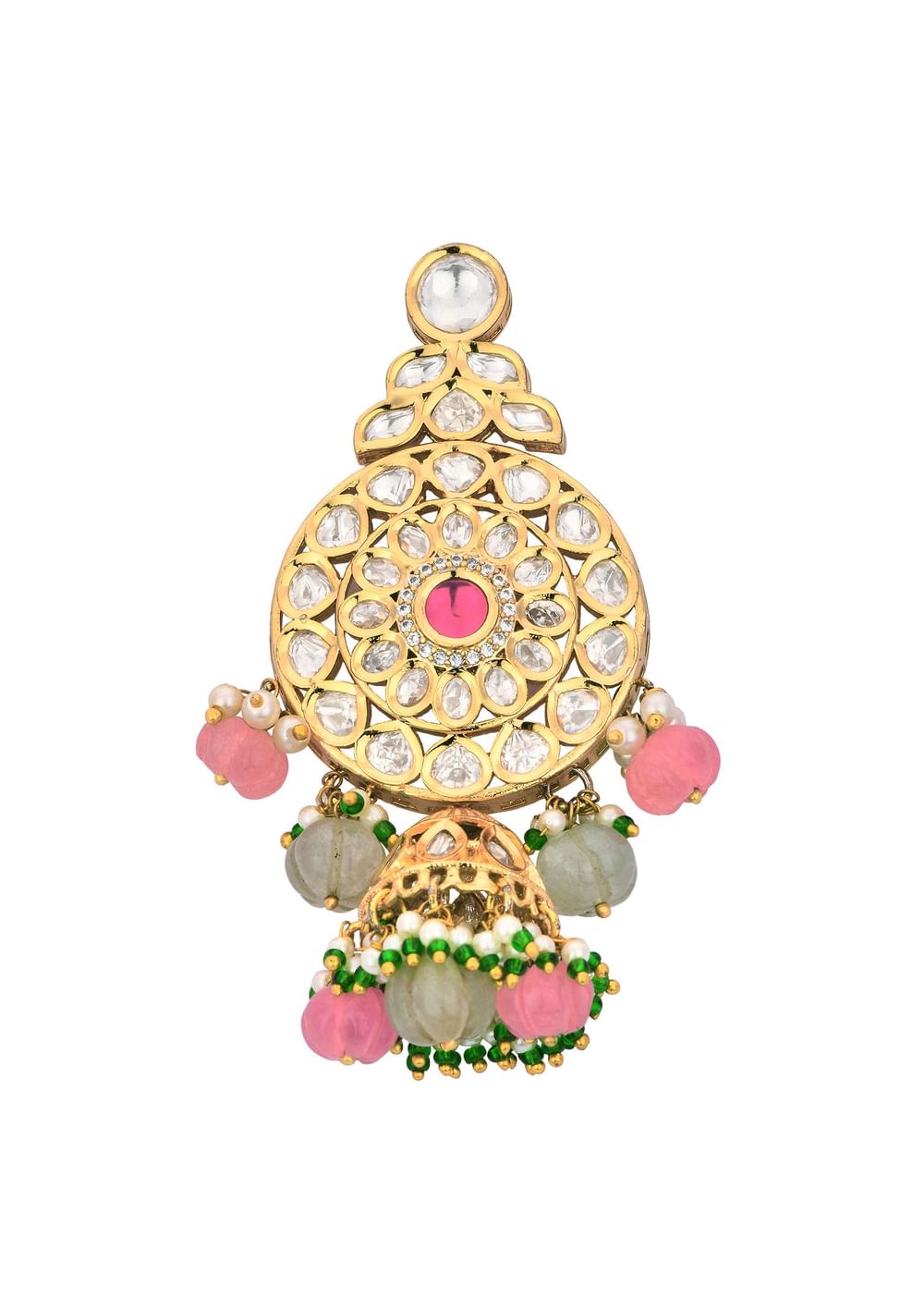 Multicolor Choker Set With Encrusted Kundan