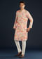 Multicolor Floral Print Silk Kurta and Pant Set