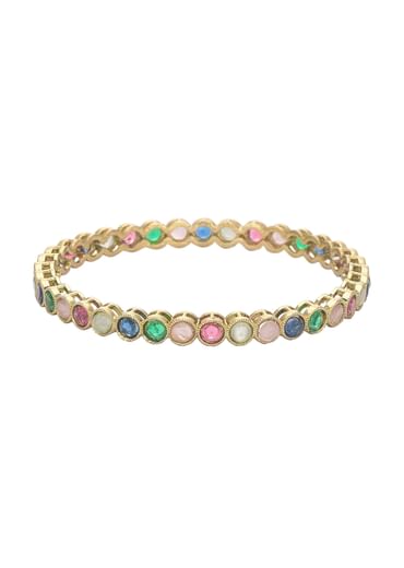 Multicolor Kundan Bangles With Encrusted Stones (Set of 4)