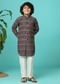 Multicolor Printed Silk Kurta Pant Set