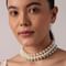 Multicolor Three Layered Pearl Choker