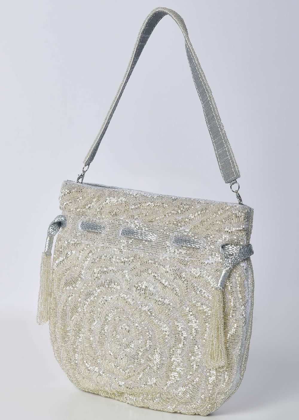 Multicolor Zari Embroidered Clutch