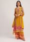 Mustard Yellow Printed Palazzo Set