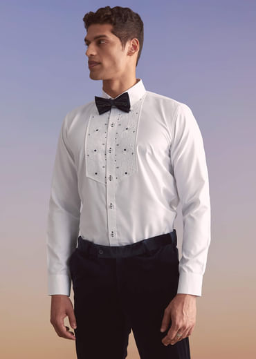 Navy Blue Velvet Tuxedo For Men With Intricate Hand Work