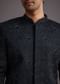 Navy Blue Cutdana Embroidered Indowestern Suit