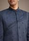Navy Blue Indowestern Set With Dori Hand Work