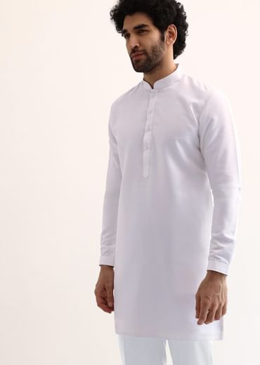 Navy Blue Suiting Indowestern For Men