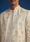 Off White Embroidered Jodhpuri Suit