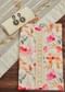 Off White Linen Unstitched Suit Set With Floral Print And Lace Detailing