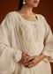 Off White Mul Chanderi Embroidered Kurta Dupatta Set