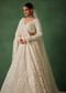 Off White Pearl Embroidered Lehenga Set With Dupatta