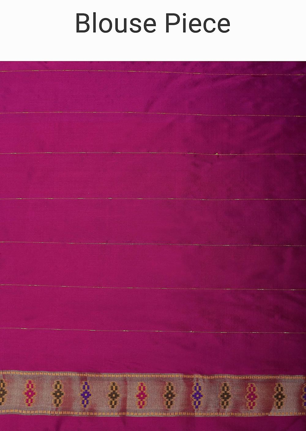 Orange And Pink Banarasi Ikat Patola Weave Saree With Unstitched Blouse Piece