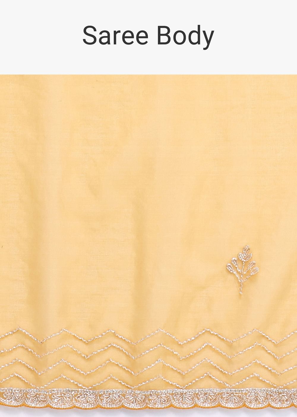 Orange Organza Saree With Unstitched Blouse