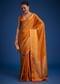 Orange Tissue Silk Saree With Zari Border And Butti Work