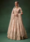Pastel Pink Bridal Lehenga With Fully Embroidered Blouse And Layered Dupattas