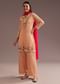 Peach Thread Moti Kurta Palazzo Dupatta Set