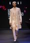 Peach Banarasi Brocade Embroidered Sherwani Suit With Floral Motifs