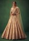 Peach Hand Embroidered Sequin And Zari Work Lehenga Set