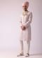 Petal Pink Silk Sherwani With Detailed Embroidery