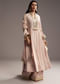 Pink Cotton Silk Anarkali Suit With Gotta Work