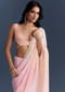 Pink Organza Saree With Cutdana And Sequins Work