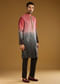 Pink Sequins Kurta Set For Men With Embellishments