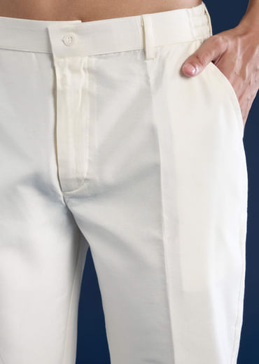 Pink Silk Jacket Kurta Set with Zari Embroidery