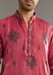 Pink Silk Printed Kurta Set