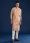 Pink Kurta silk Set in Traditional Printed Motifs