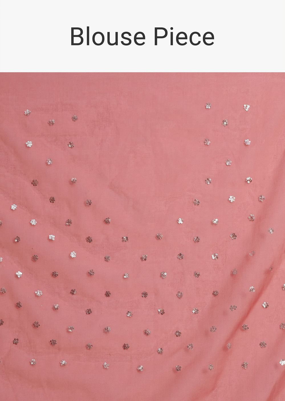 Pink Floral Printed Organza Saree With Unstitched Blouse