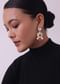 Pink Jadau Choker And Earring Set In Gold Finish With Stones