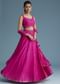 Pink Nysa Silk Lehenga Set With Mirror Work