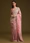Pink Ombre Tissue Saree With Woven Butti and Scallop Border