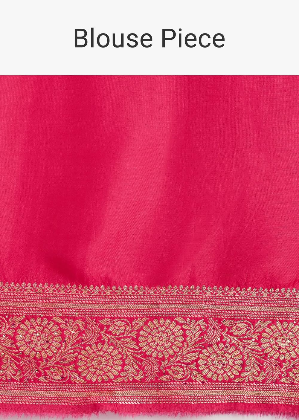Pink Satin Organza Saree With Floral Jaal Weave