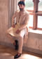 Pink Silk Sherwani For Groom With Resham And Zardosi Detailing