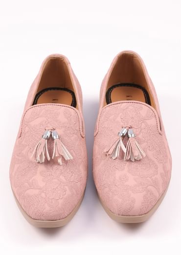 Pink Vegan Leather Tassel Jutti