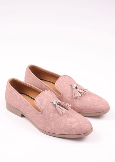 Pink Vegan Leather Tassel Jutti