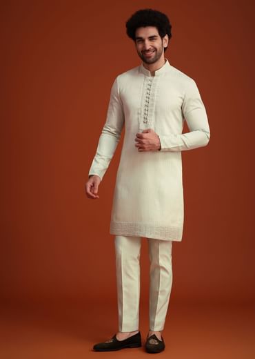 Pista Green Embroidered Jodhpuri Set