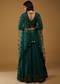 Emerald Green Lehenga Choli With Mirror Embroidery