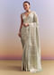 Powder Blue Chanderi Silk Woven Saree With Zari Work