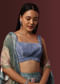 Powder Blue Pleated Blouse