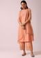 Powder Peach Chanderi Kurta And Pant Set