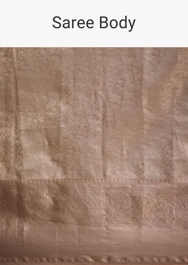 Powder Peach Kanjivaram Silk Saree